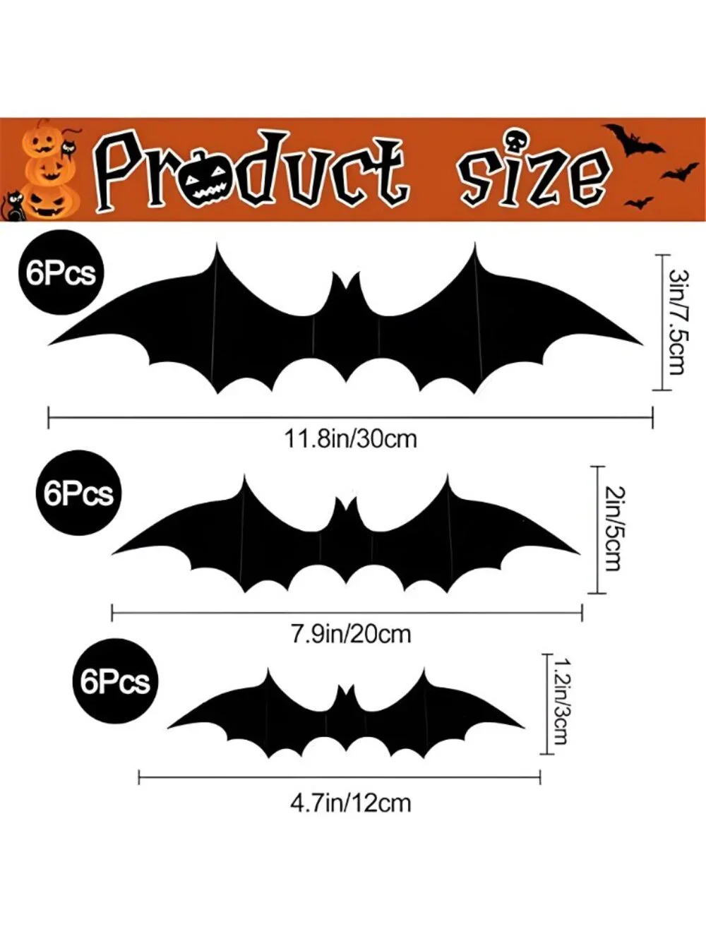 36 Pack Halloween Bat Spider Wall Decor LED Bat Spider Wall Stickers